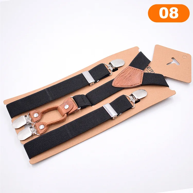 

Adjustable Vintage Wood Grain Kids Suspender Straps Y Shape Clip-on Boy's Suspenders Clip Pants Braces For Boy Girls Belt Straps