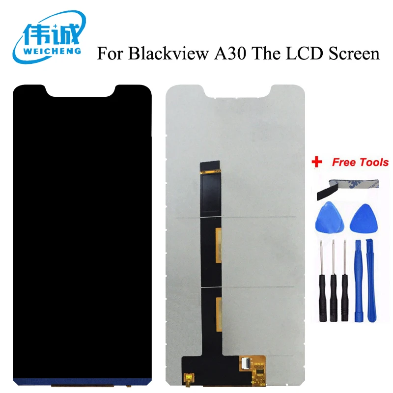 ЖК дисплей WEICHENG Blackview A30 и фото замена с инструментами для + Бесплатные