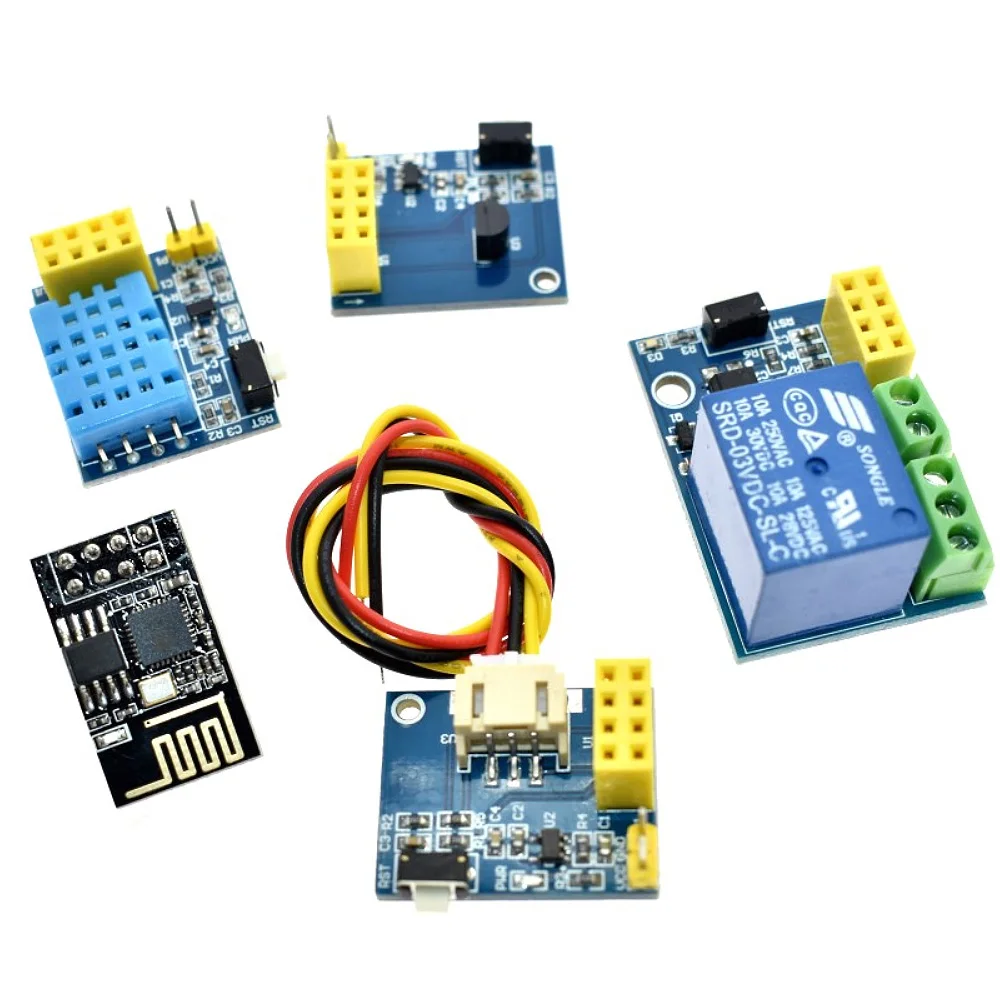ESP8266 5 в Wi Fi Релейный Модуль DS18B20 DHT11 RGB светодиодный контроллер вещей умный дом