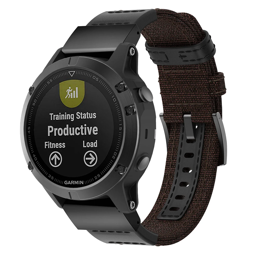 22 мм Quick Fit тканые нейлон устойчивое часы Группа ремешок для Garmin Fenix 5/5 плюс/Forerunner 935/подход S60 браслет