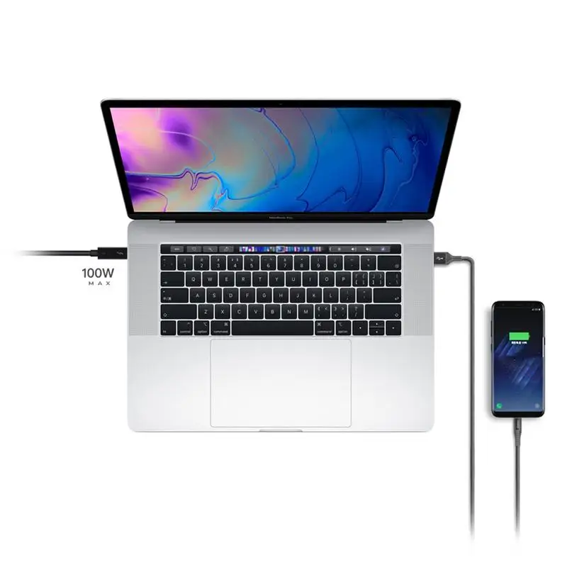 Кабель зарядный Thunderbolt 3 40 Гбит/с 100 Вт 5K UHD 4K 60 Гц|Компьютерные кабели и разъемы| |