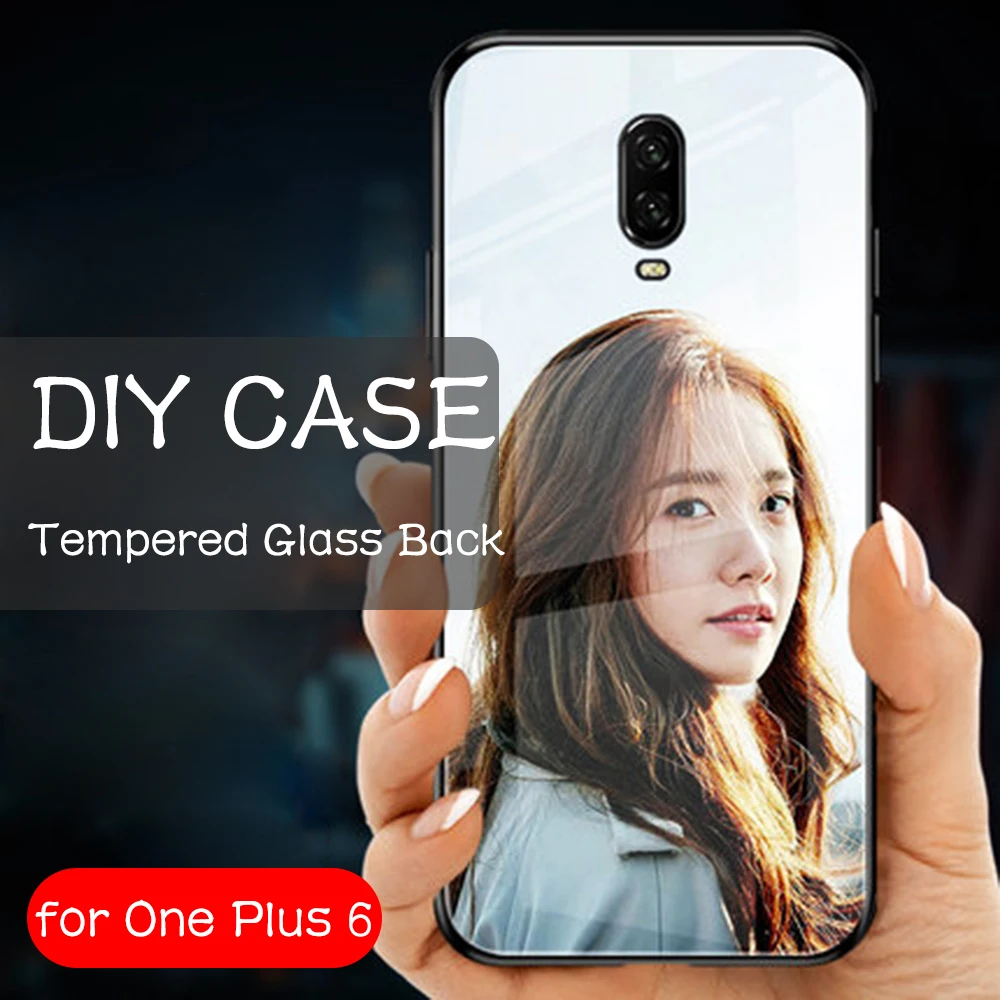 

Case for OnePlus 7 pro Case One Plus 7 Custom made Cover Glass Back 1+6T Cover DIY Case Shell for OnePlus 6t 6 7 7 pro