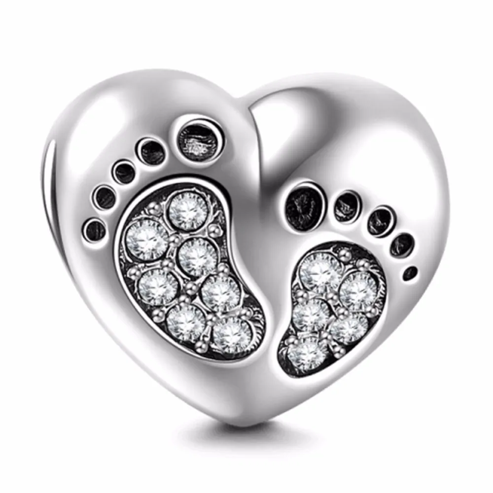 Подвеска в виде сердца Soulbead из стерлингового серебра 925 пробы подходит для
