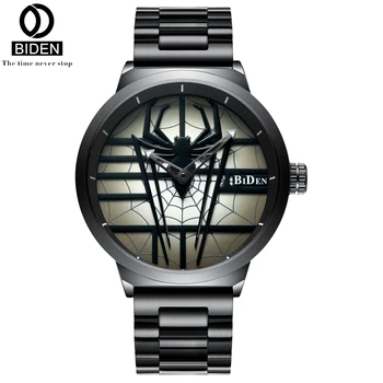 

BIDEN Japanese Movement Watches Men Quartz Black Stainless Steel Sport Watch Man Military Clock Reloj Mujer Montre Homme 2035