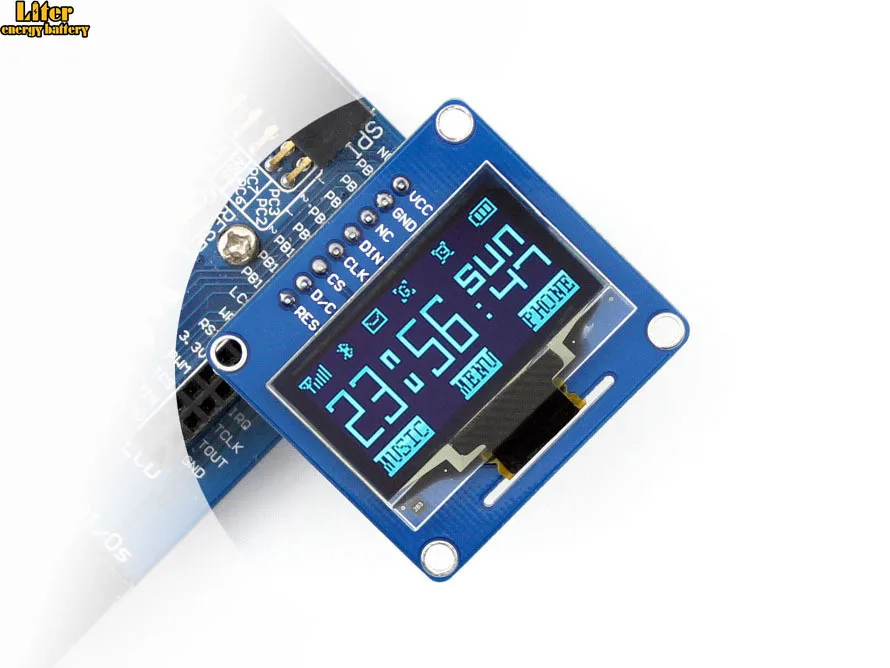 

1.3inch OLED (B) SPI/I2C interfaces,straight/vertical pinheader. SH1106 Driver Chip LED,Blue colors,wide Visible Angle