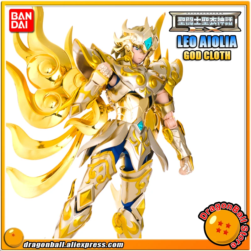 

Japan Anime "Saint Seiya" Original BANDAI Tamashii Nations Saint Cloth Myth EX Soul of Gold Action Figure - LEO AIOLIA GOD CLOTH