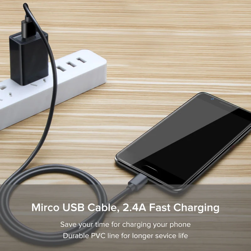 Кабель Micro USB Suptec 2 4 А провод для быстрой зарядки и синхронизации данных зарядный