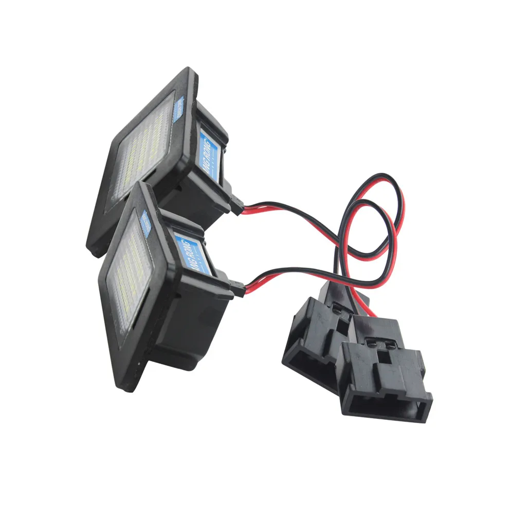 ANGRONG 18 SMD светильник светодиодный номерной знак Canbus лампа для VW Golf MK6 Jetta Passat B6 Sharan