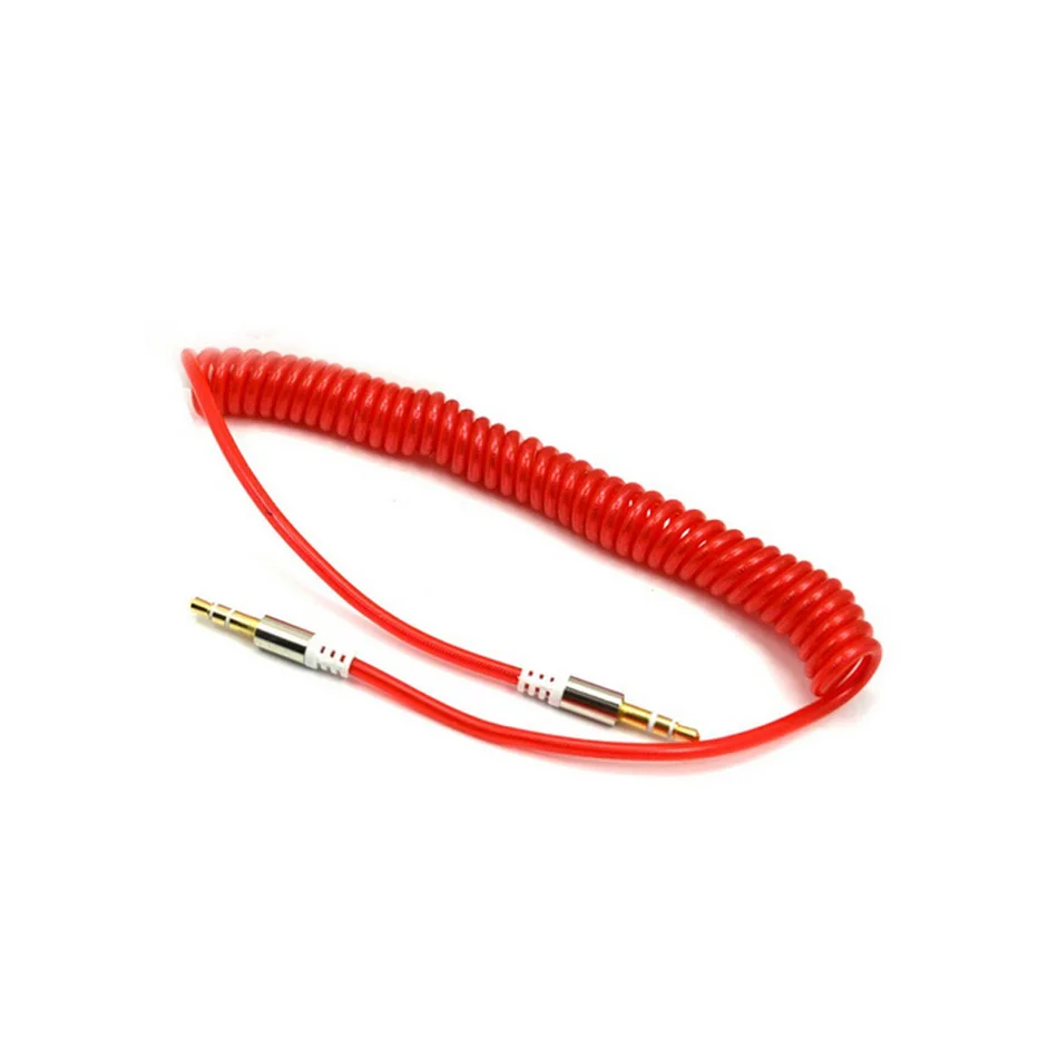 Spring Stereo AUX Auxiliary Cord 3 5mm to 3 5mm Audio Cable for Car iPhone iPod