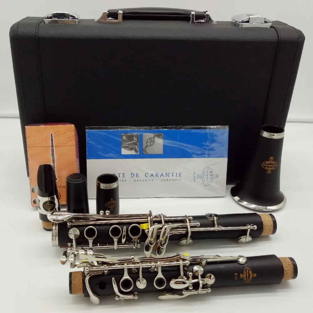 Ebony Blackwood Clarinet R13 Professional A Clarinets Bakelite 17 Keys Musical Instruments Mouthpiece Reeds