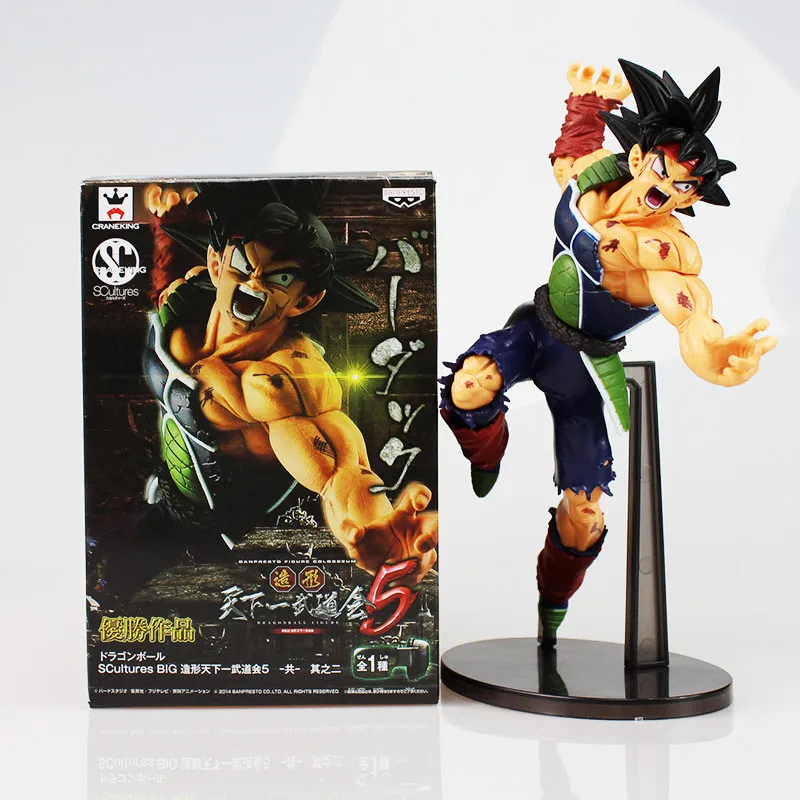 23 см Banpresto скульптуры Big Dragon Ball супер с надписью: "Dragonball Z Супер Saiyan Son Goku/Bardock игрушечные фигурки из ПВХ кукла - Цвет: With color box