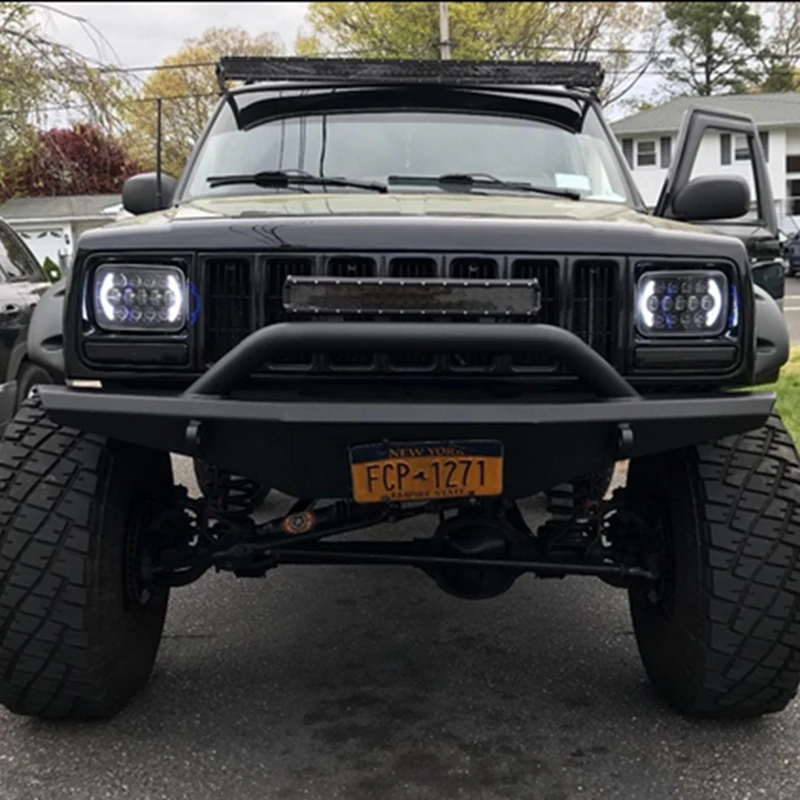 5 X 7 Led Headlight Replacement For Jeep Cherokee Xj Trucks In Car