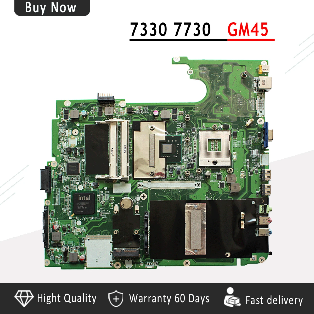Материнская плата DA0ZY2MB6F1 для ноутбука Acer 7330 7730 7730G PGA479 GM45 DDR2 DA0ZY2MB6F1|Материнские