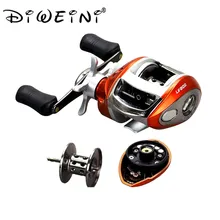 New Right / Left hand Baitcasting Reel 12+1BB 6.3:1 Magnetic brake Water Drop Wheel Coil Bait Casting Fishing Reel Blue /Orange
