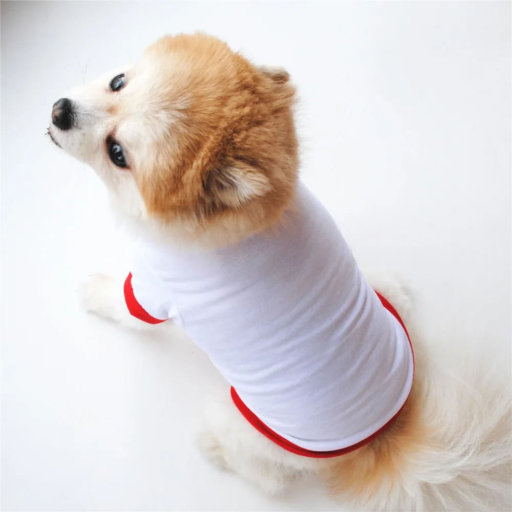 Пустой Рубашка с рисунком «Собаки» s футболка для собак цельно Цвет рубашки pechera Para собака Перро рубашка одежда для таксы, котенка, одежда