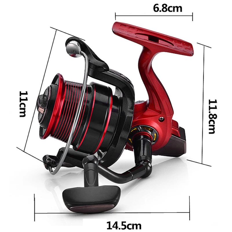 YUYU البحر الصيد الغزل بكرة 5500 6500 معدنية كبيرة بكرة 13 + 1BB صب المياه المالحة بكرة Surfcasting الصيد بكرة بعيدة عجلة
