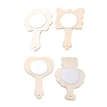 DIY Белая деревянная форма зеркальная живопись ручной работы ремесло Детские игрушки брелок материал