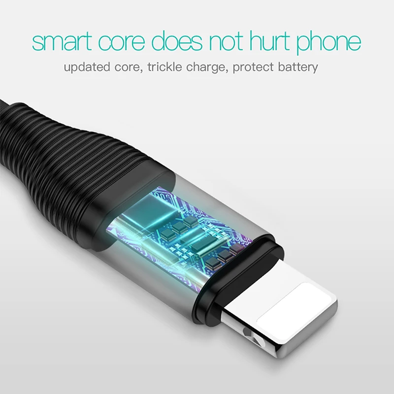 TOTU USB кабель для зарядки и передачи данных Lightning iPhone X 8 7 6 6s Plus 5 кабели быстрой