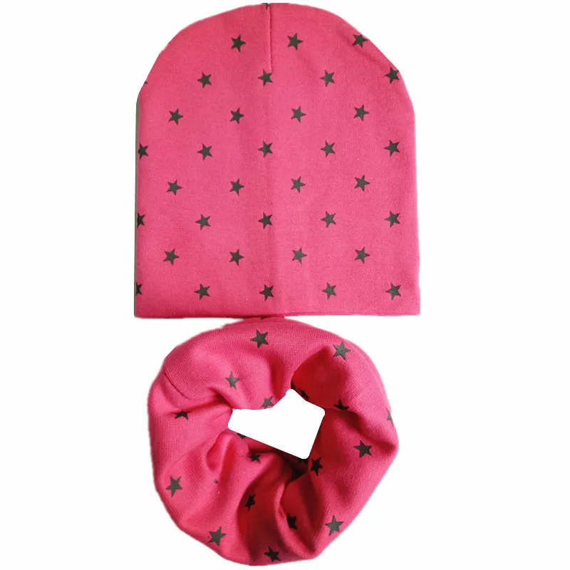 Новый Демисезонный детская шапка комплект для мальчиков и девочек шеи Зимний теплый шарф шейный платок дети шапочки-шарфы комплекты