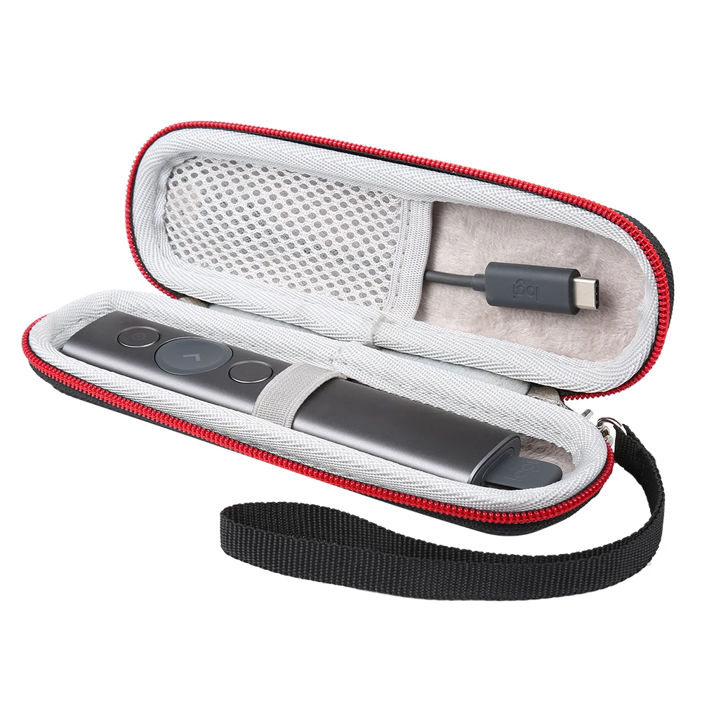 

2019 New EVA Hard Carry Travel Protective Storage Cover Case for Logitech Spotlight Presentation Remote Extra Space For Cables
