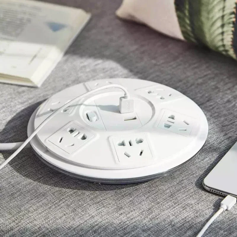 Удлинитель Xiaomi TP с 6 портами и 3 USB 2500 Вт 10 А|Вилки розеткой| |