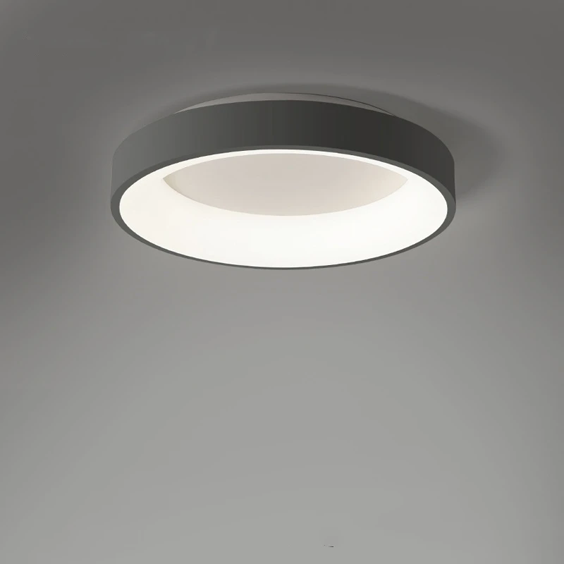

Led hollow bedroom room light concise modern grey lamps creative study hallway balcony lamp