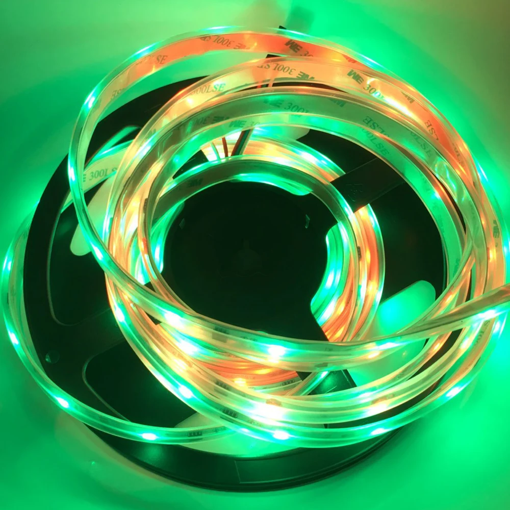 WS2811 5050 SMD RGB лента Адресуемая 1 м/5 м 30/60 светодиодов/м Светодиодная Пиксельная