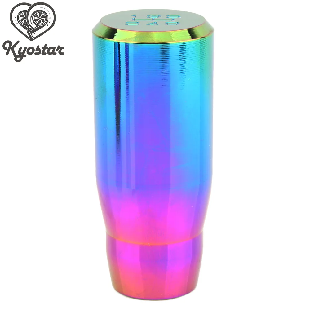 

Universal JDM Neo Chrome 5 Speed Gear knob Long Manual Bar Shape Drifting globular Shift Knob With 3 Adapters