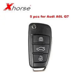 Xhorse VVDI2 универсальный дистанционный ключ 3 кнопки для Audi A6L Q7 Тип дистанционного ключа программа X003 дистанционного 5 шт./лот