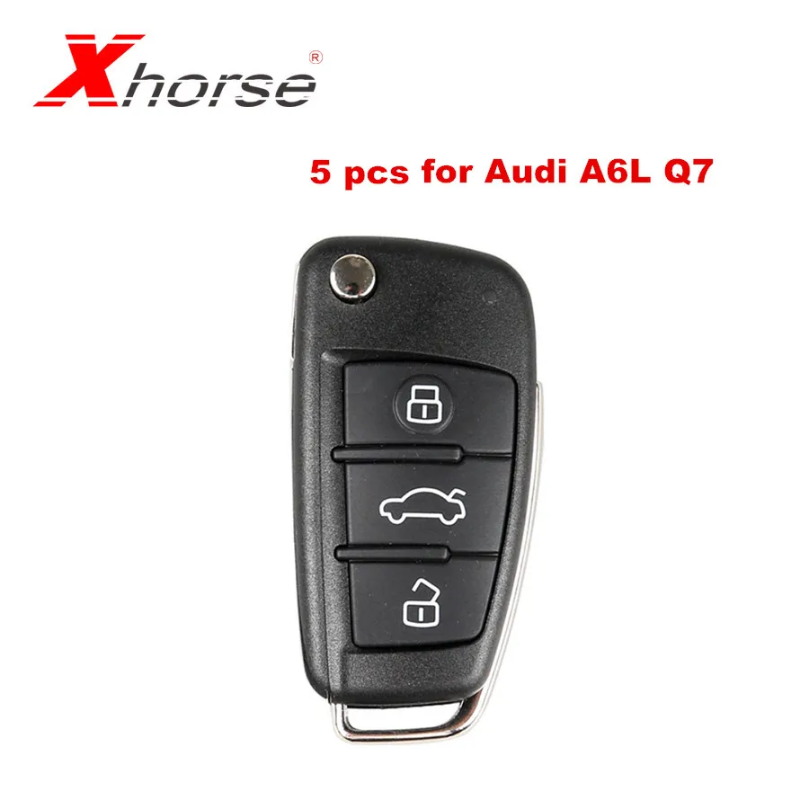 

Xhorse VVDI2 X003 Universal Remote Key 3 Buttons for Audi A6L Q7 Type Remote Key Program X003 Wire Remote Key 5pcs / lot