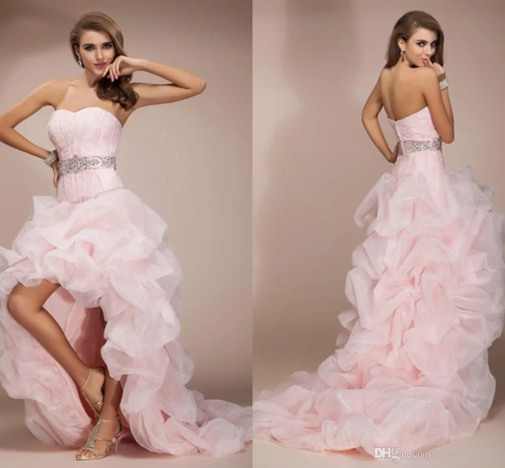 High Low Ruffle Wedding Dress Weddings Dresses