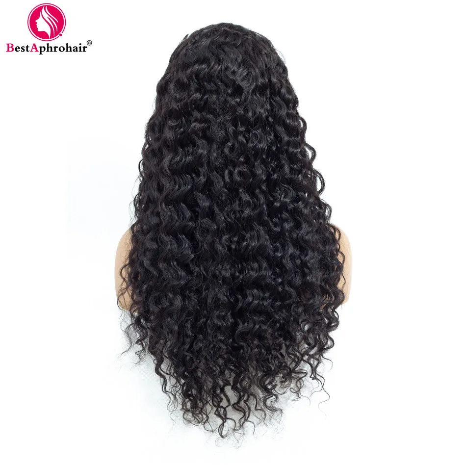 360 Water Wave Lace Frontal Human Hair Wigs Pre plucked With Baby Hair Brazilian Remy Human Hair Wigs 10-24inch Natural Color