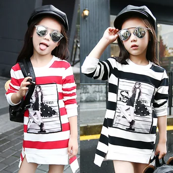 

Kids Dress For Girls Long Sl Cartoon Printed Teenage Girls Party Dress Spring Autumn Children Clothes 4 6 8 9 10 12 14 Years