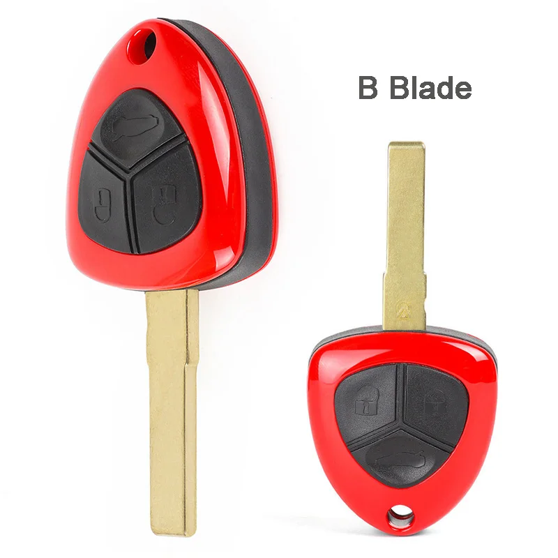 KEYECU 10x for Ferrari 488 GTB 2016 2017 2018 Replacement 4 Buttons Smart Remote Key Shell Case Housing Fob With Uncut Blade KEYECU 10x for Ferrari 488 GTB 2016 2017 2018 Replacement 4 Buttons Smart Remote Key Shell Case Housing Fob With Uncut Blade