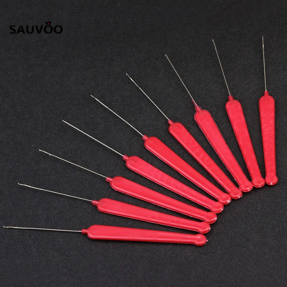 Sauvoo 10pcs/set Jewelry Making Tools Threading Needle 14.4cm Beading