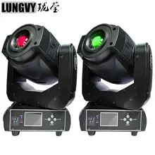 2 шт./лот 90 Вт светодиодный Лира прожектор движушийся головной 90 Вт Точечный светильник DMX Moving головной свет DMX светодиодный сценическое освещение