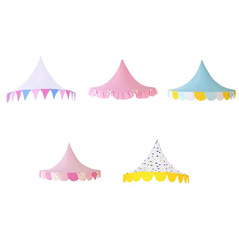 

Kids Teepee Tents Children Play House Cotton Bed Tent Canopy Foldable Crib Tent Baby Room Decor Birthday Gifts Photography Props