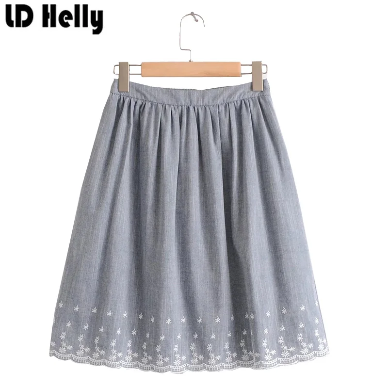 LD Helly Новинка 2017 года женщин Сладкий Vestidos Юбки для юбка упругие талии до колена