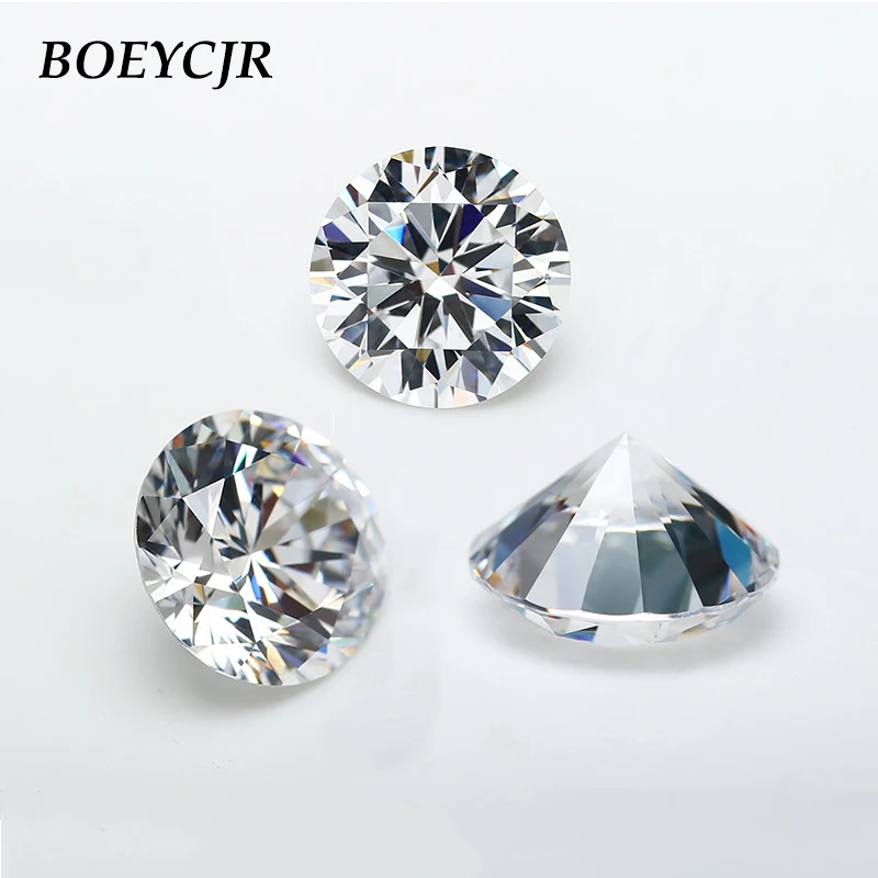 Круглый бриллиантовый Муассанит с бриллиантовой огранкой BOEYCJR 5ct 11 мм F Свободный
