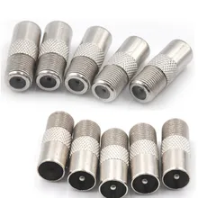 Antena tomada rápida 5 pçs/lote de alta qualidade, conector fêmea rf macho, antena de tv, conector coaxial