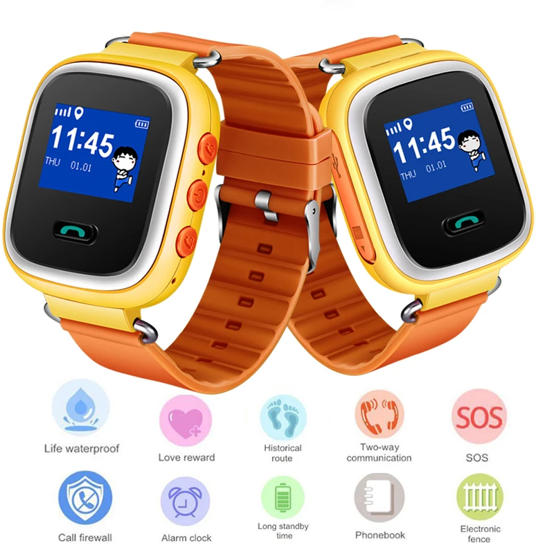 

LIGE Children Smart Watch Positioning LBS Tracker Card Digital Children Watch Large Capacity Battery Watch Support SIM +Box