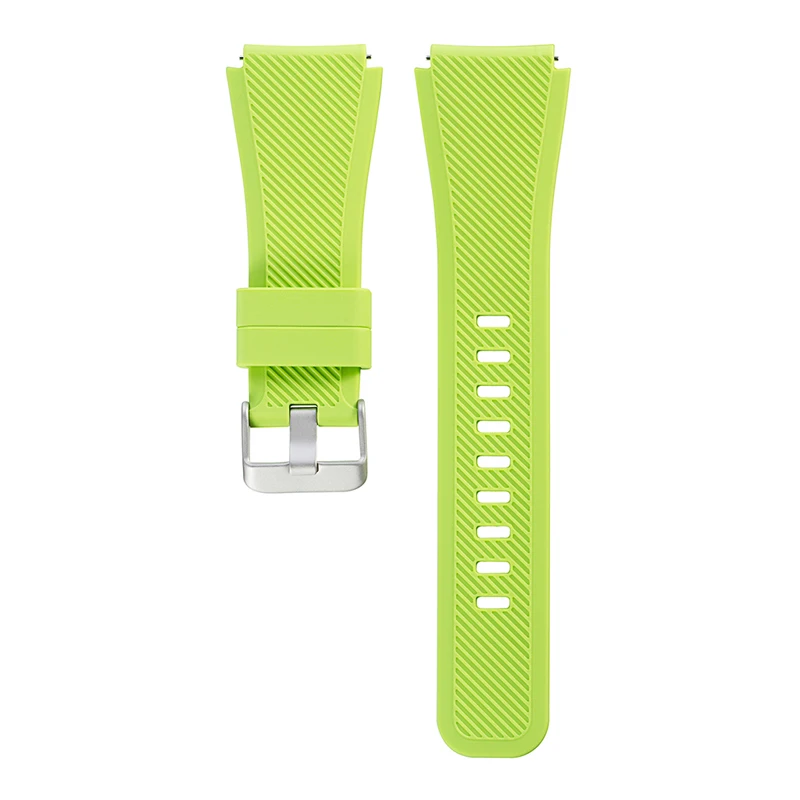 Силиконовый браслет ремешок для часов для samsung gear S3 Frontier классический размер L - Цвет ремешка: LGN