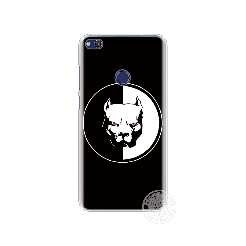 cute phone cases huawei HAMEINUO Chó Pitbull Bao Da Ốp Lưng Điện Thoại Huawei Ascend P7 P8 P9 P10 Lite Plus G8 G7 Danh Dự 5C 2017 mate 8 huawei waterproof phone case