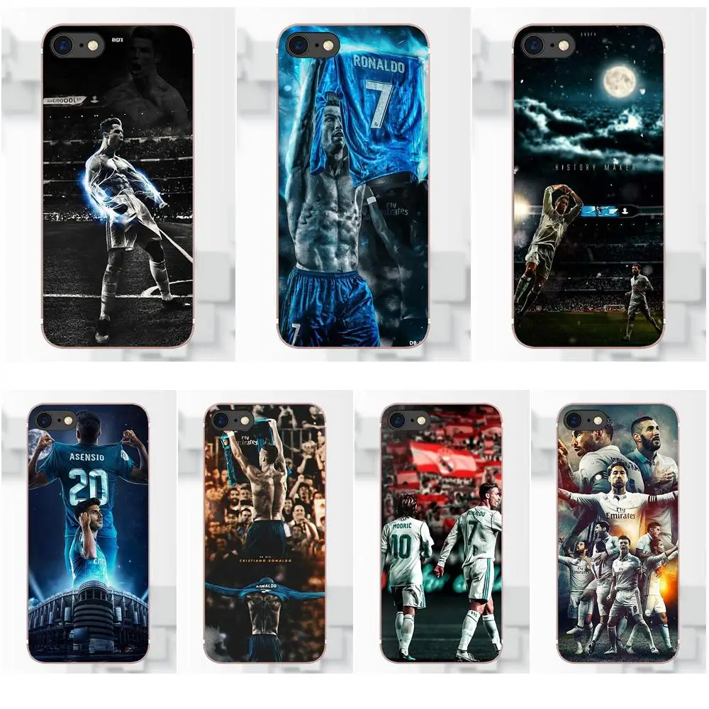 

Omdnwd Soft Call Box For Huawei G8 Honor 5C 5X 6 6X 7 8 9 Y5II Mate 9 P8 P9 P10 P20 Lite Plus 2017 Real Madrid Team Design