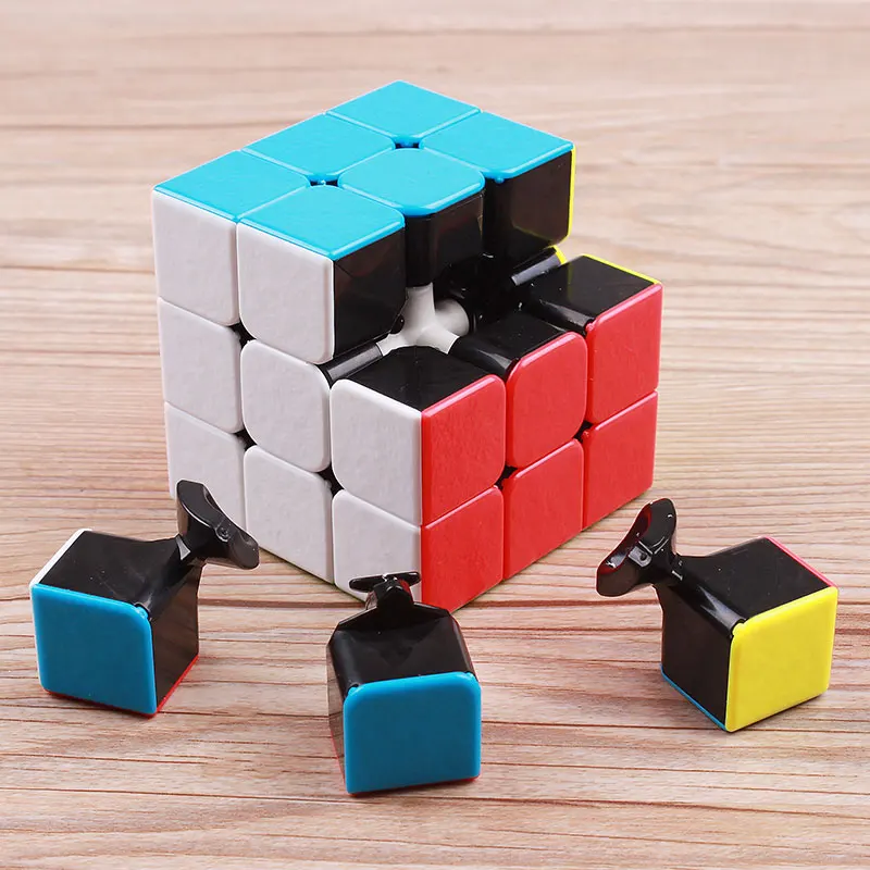 

Colorful GEM magic Speed Cube 3x3x3 Stickerless Professional Three Layer Cubo Magico Educational Puzzle Cube Toys For Children