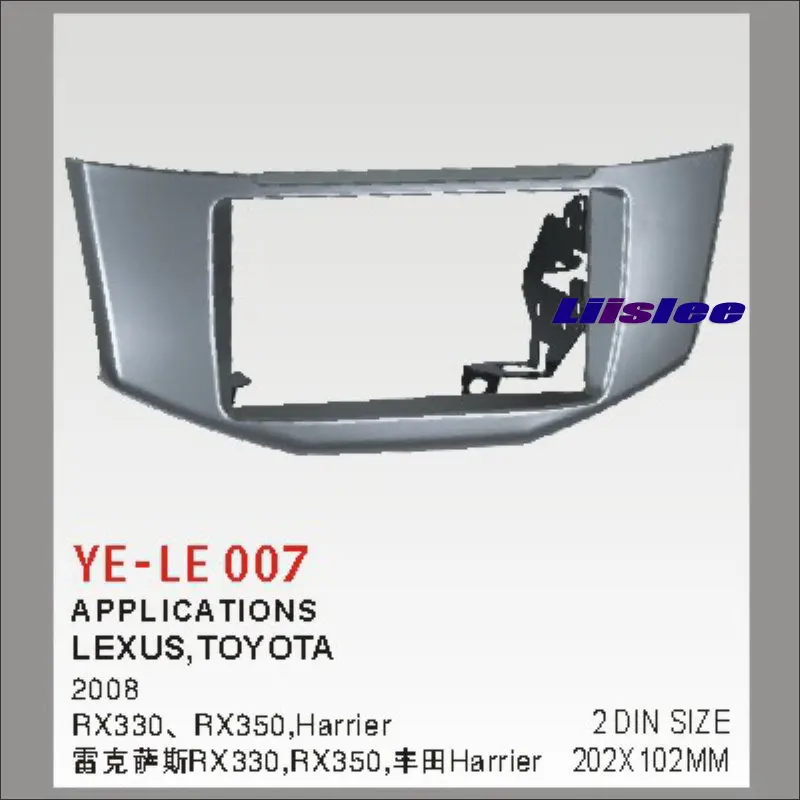 

Liislee 2 DIN Frame Panel Fascia For Lexus Toyota RX330 RX350 2008 Aftermarket Car Stereo Radio DVD Player GPS Navi Installation
