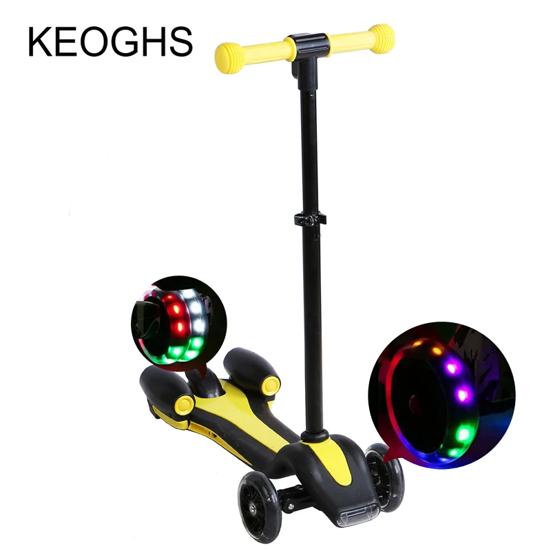 Kinder Kick Roller Neue Muster Led Lampe Rakete Form Ladung Spray Pu 3 Rader Led Outdoor Sport Bodybuilding Child Kick Scooter Kick Scooter3 Wheel Aliexpress