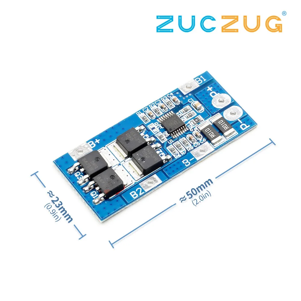 

3S 11.1V Lithium Battery Protection Board 10A Overcurrent 20A Current Limit AOD403+8254AA