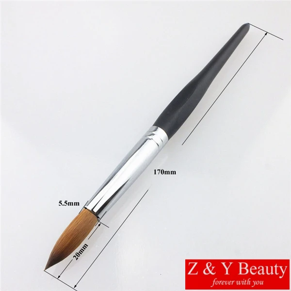 

Factory Direct,Size 08,Six Angle Wooden Handle,100% Kolinsky Acrylic Nail,Free Shipping