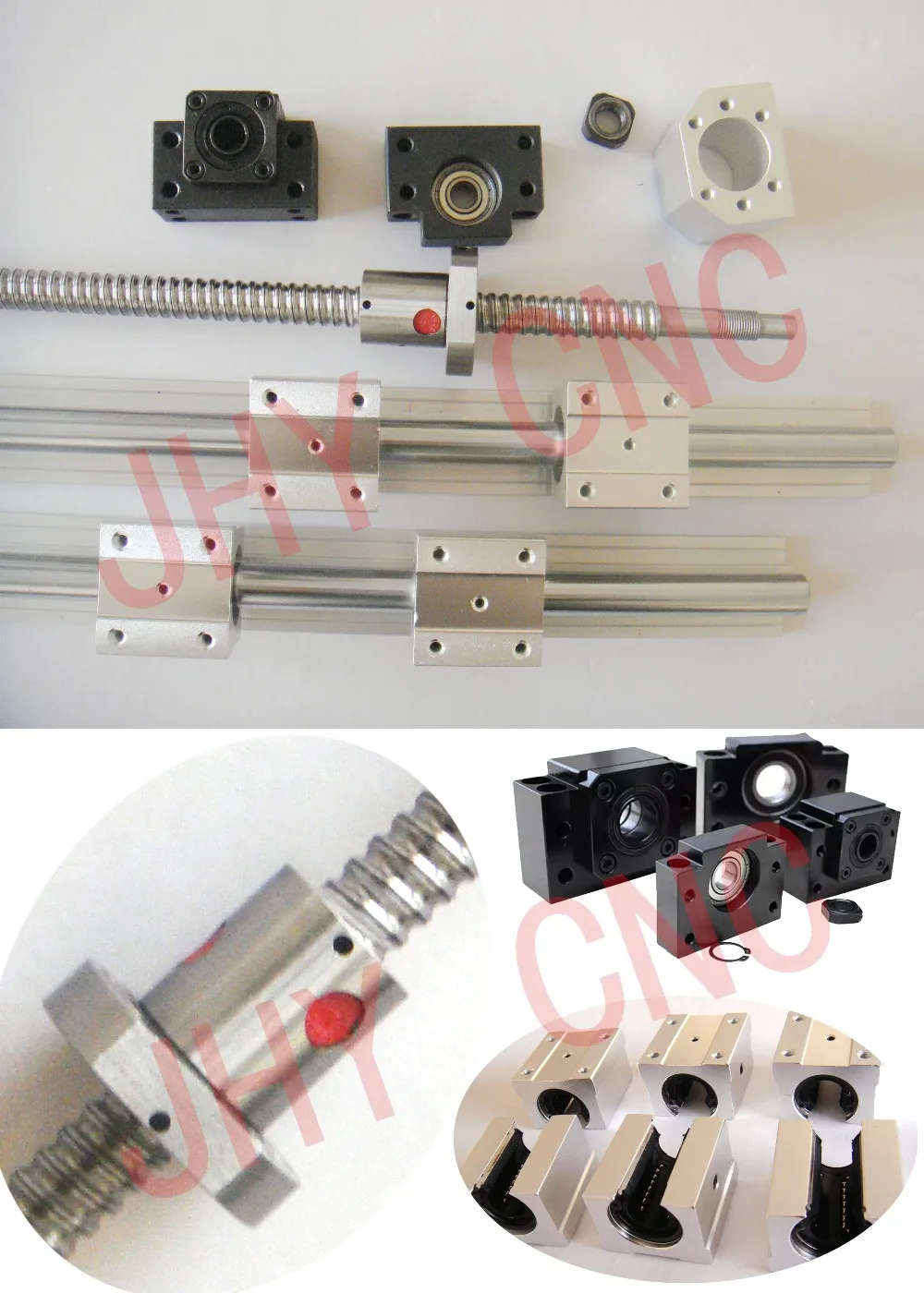 

SFU1605 set:SFU2005rolled ball screw C7 with end machined + 2005 ball nut + nut housing+BK/BF15 end support + coupler RM2005